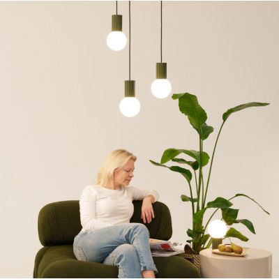 Plafon ryflowany HALO IP44 zielony oliwkowy SL.1723 Sollux (SL.1723)